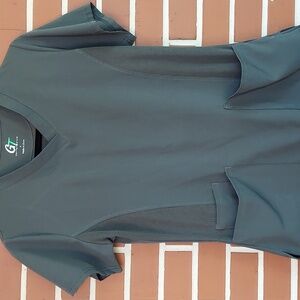 GT Performance Scrub Top Size S Dark Green